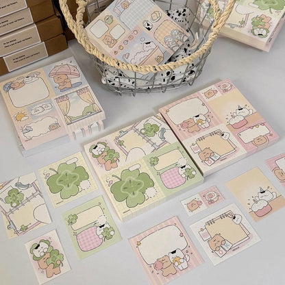 Hello Cat | Flower Patchwork Memo Note Pad