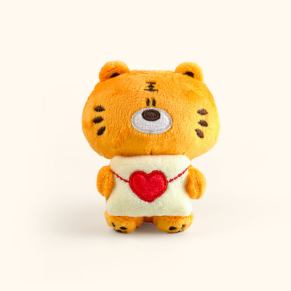 Fickle Plan | Tiger Peanut And Red Heart Bag Charm