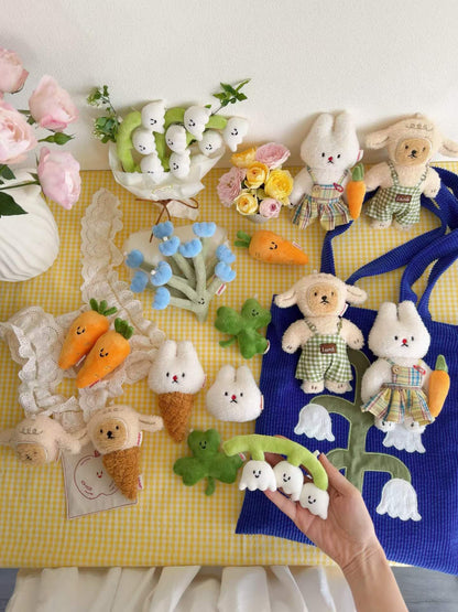 Daily White | Bunny Ice Cream Cone Plush Charm