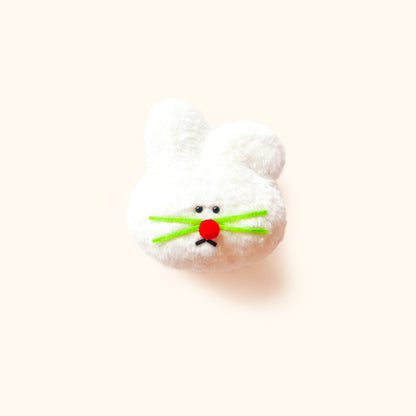 NINIGOGO | White Fold-ear Bunny Plush Charm