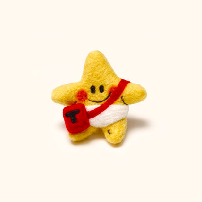 NINIGOGO | UO Star & Bag Needle Felted Brooch