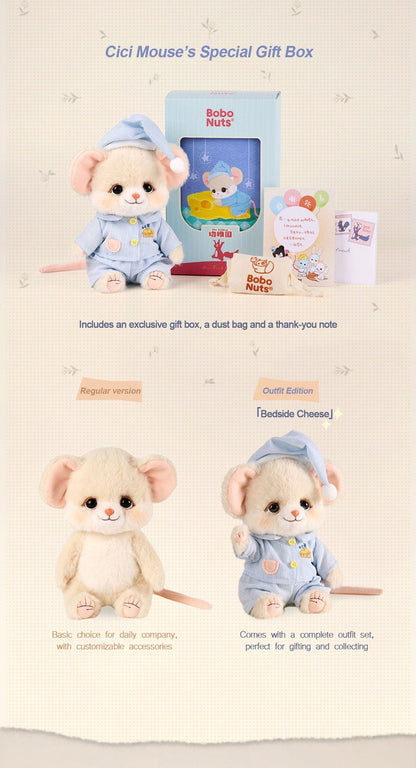 Bobo Nuts | Cici Cheese Mouse Plush Toy