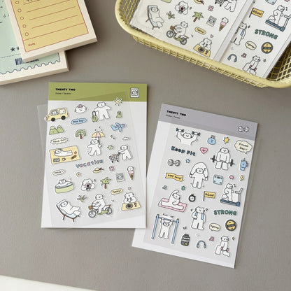 Twenty Two | Mini Kitty Summer Sticker