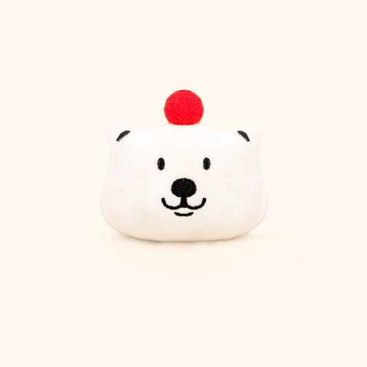 Daily White | Fluffy White Polar Bear Plush Charm