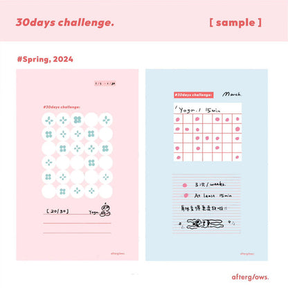 Afterglows | Habit Tracker Memo Note Pad