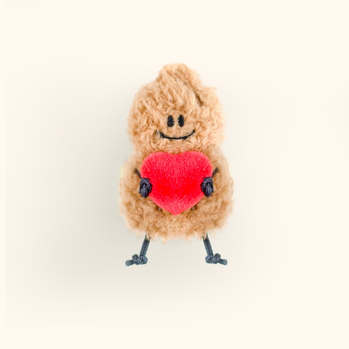 Fickle Plan | Tiger Peanut And Red Heart Bag Charm