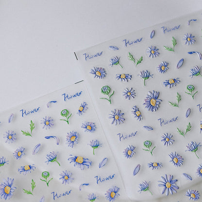 Hello Claws | Purple Daisy Nail Deco Sticker
