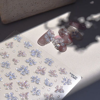 Hello Claws | Crystal Flower Nail Deco Sticker