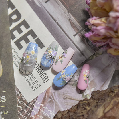 Hello Claws | Flower Diamond Nail Deco Sticker