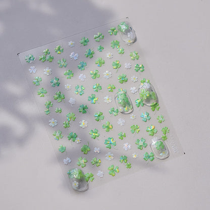 Hello Claws | Four-leaf Clover Jelly Nail Deco Sticker