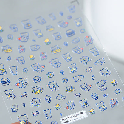 Hello Claws | Super Bear Nail Deco Sticker
