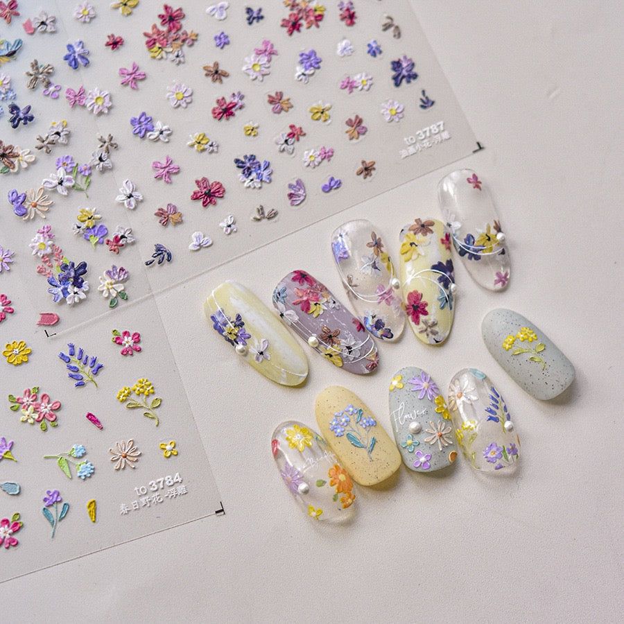 Hello Claws | Spring Wild Flower Nail Deco Sticker