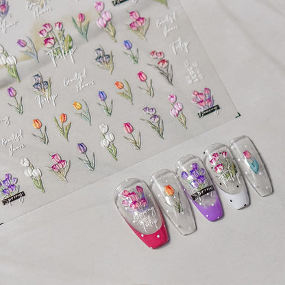 Hello Claws | Spring Tulip Nail Deco Sticker