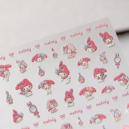Hello Claws | Melody Embossed Pattern Design Nail Deco Sticker