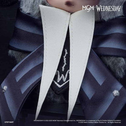 SKULLPANDA × Wednesday Plush Keychain (Nifemore Academy Uniform Edition)