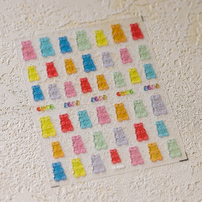 Hello Claws | Candy Bear Jelly Nail Deco Sticker