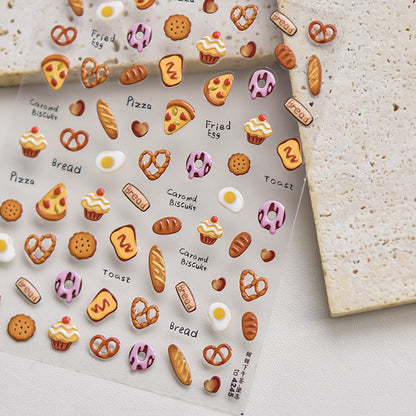 Hello Claws | Pizza Bakery Nail Deco Sticker