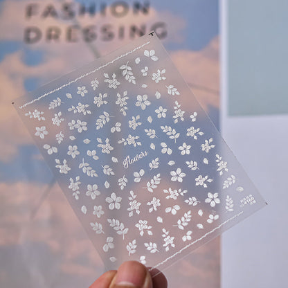 Hello Claws | Embroidery Plant Nail Deco Sticker