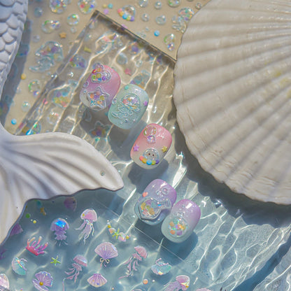 Hello Claws | Bubble Jelly Fish Nail Deco Sticker