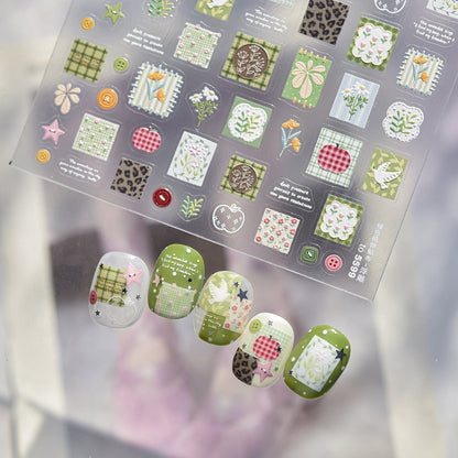 Hello Claws | Spring Patchwork Nail Deco Sticker