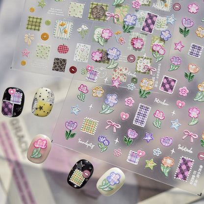 Hello Claws | Spring Patchwork Nail Deco Sticker