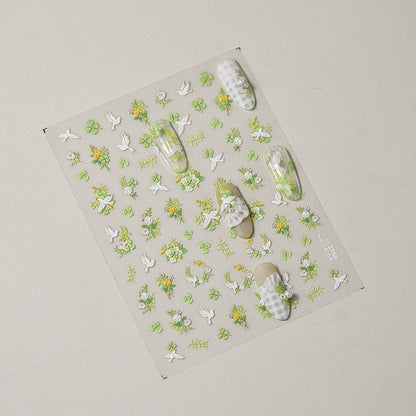 Hello Claws | Spring Flower And Bird Nail Deco Sticker
