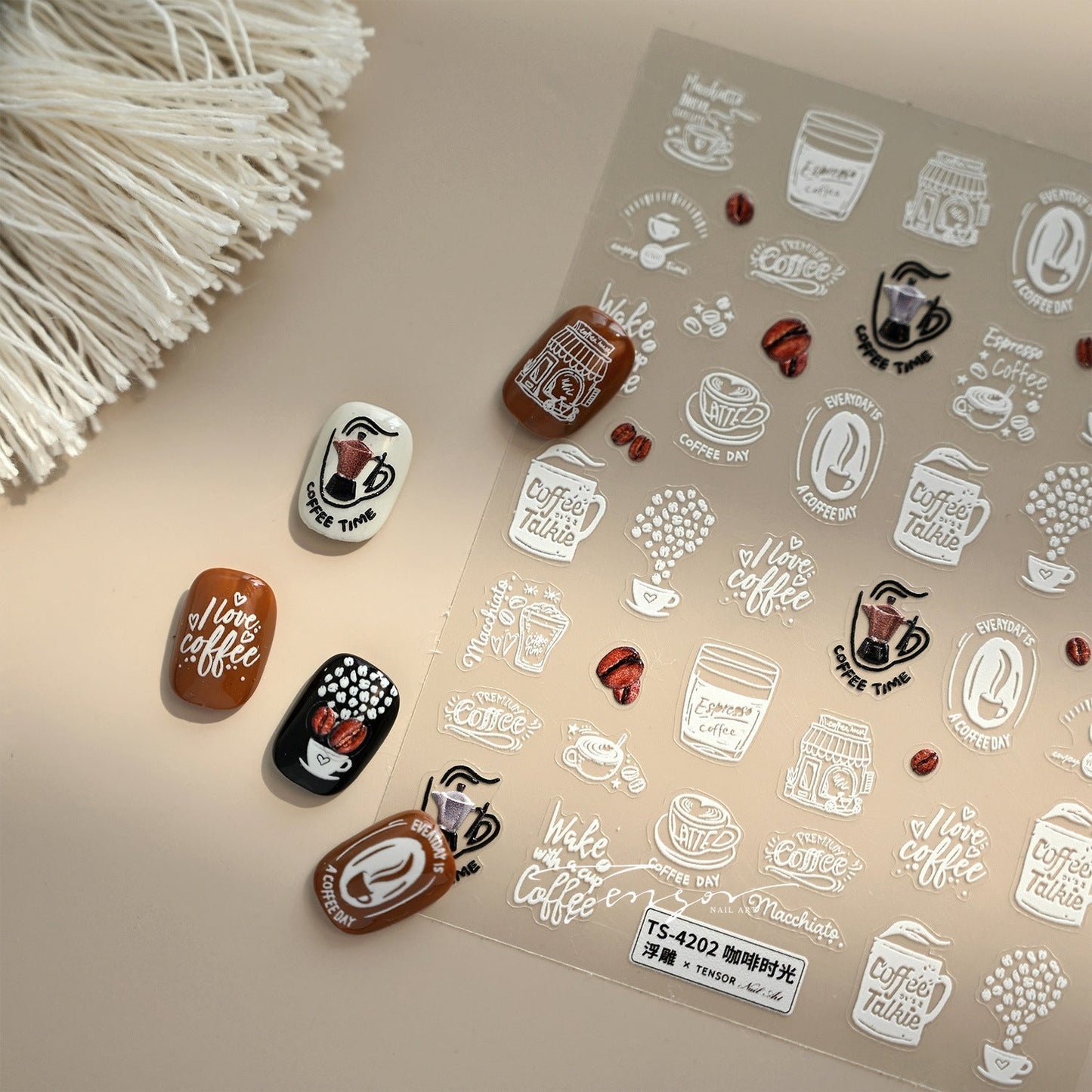 Hello Claws | Coffee Time Nail Deco Sticker