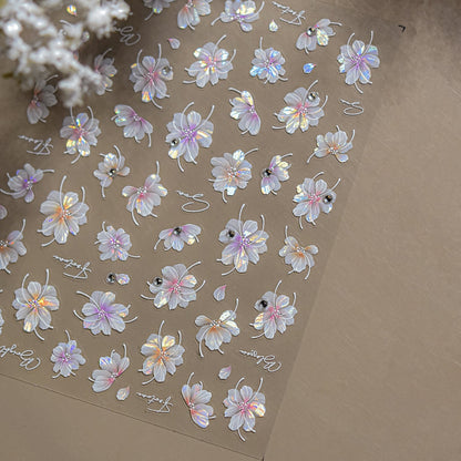 Hello Claws | Crystal Flower Diamond Nail Deco Sticker