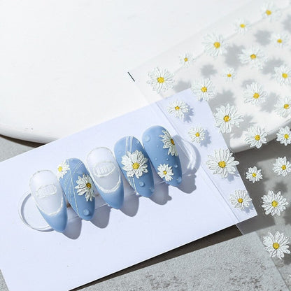 Hello Claws | White Daisy Nail Deco Sticker