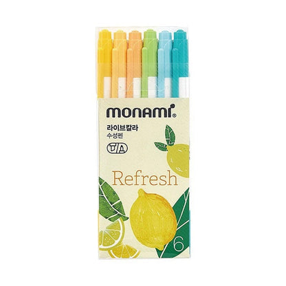 Monami Colourful 6 pen set