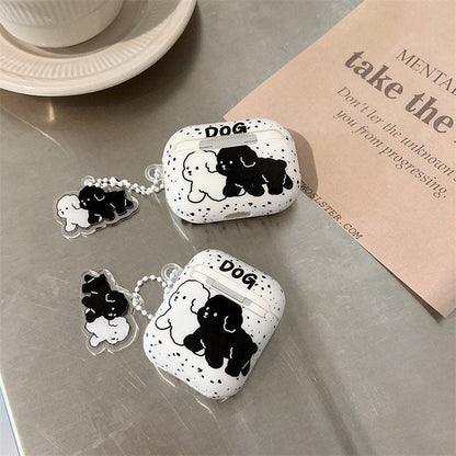 Black Puppy Airpods Case