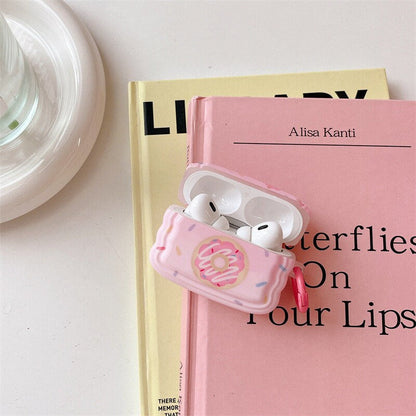 Pink Sweet Donut Airpods case | Korean AirPods Case