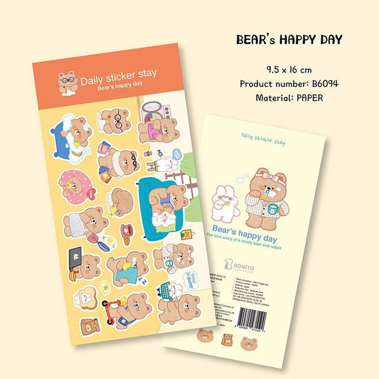 Bonito | Bear's Happy Day sticker