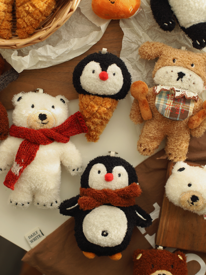 Daily White | White Ice Cream Cone Plush Charm