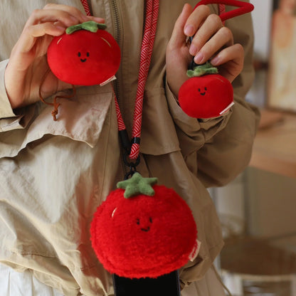 Daily White | Mini Tomato Plush Charm