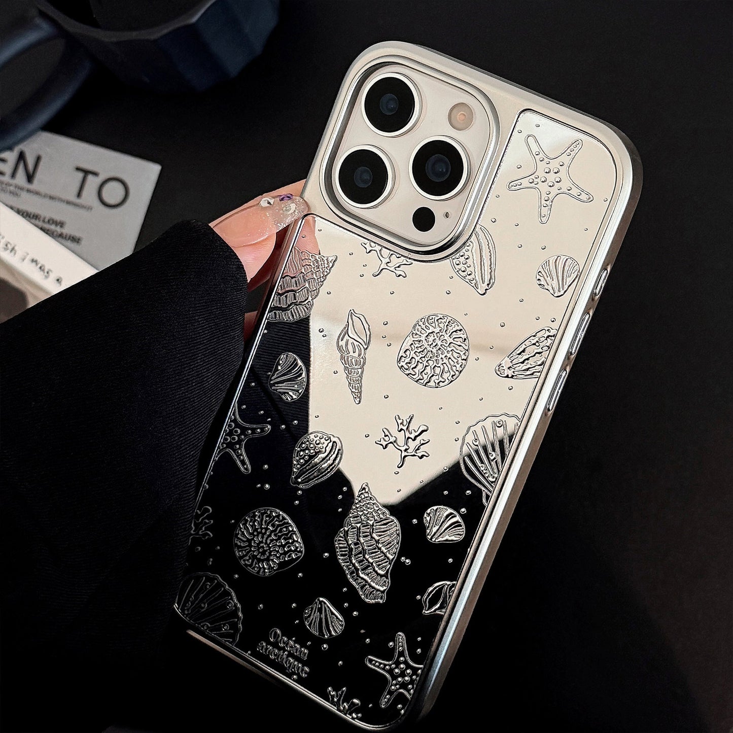 Silver Shell iPhone case