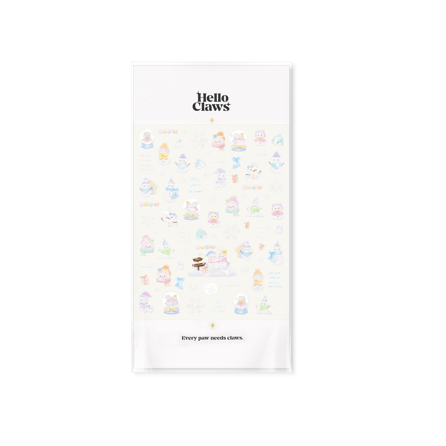 Hello Claws | Snowman And Candy House Nail Deco Sticker