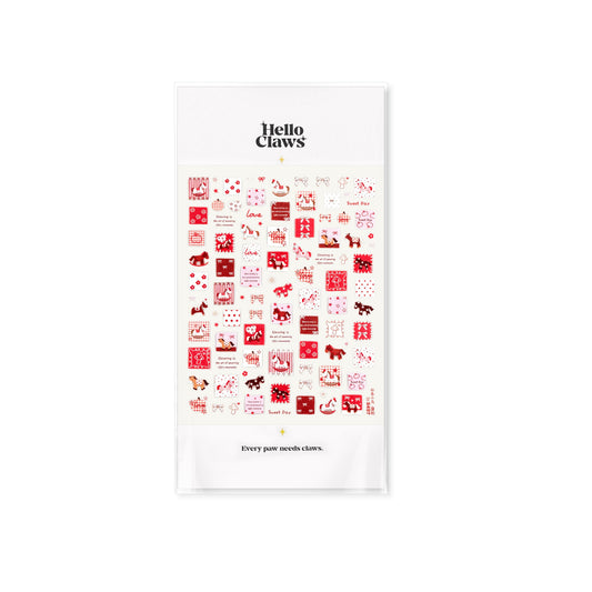 Hello Claws | Red Pony Nail Deco Sticker