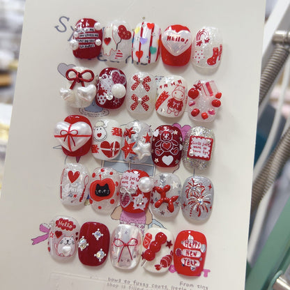 Hello Claws | Red Graffiti Nail Deco Sticker