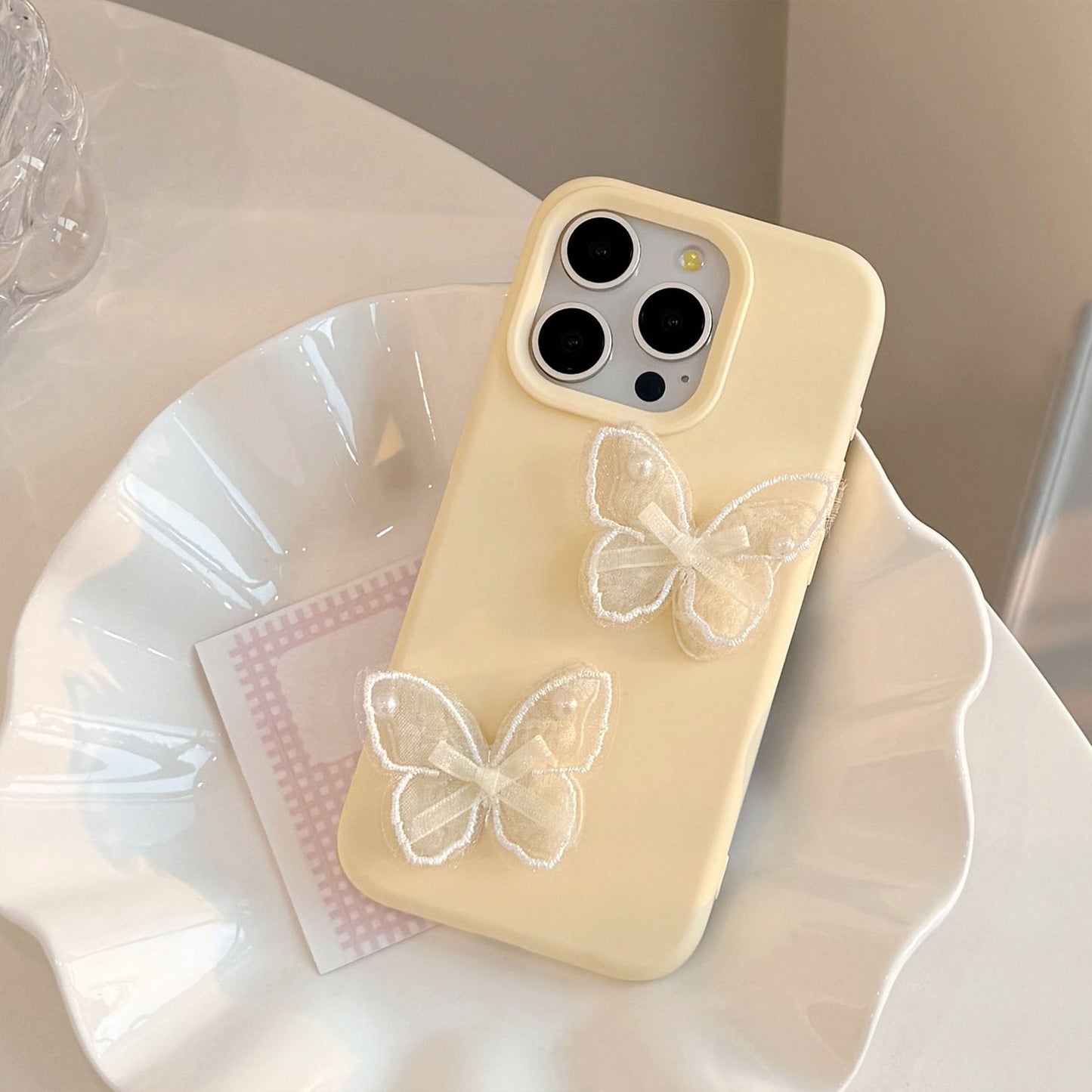 Lace Butterfly Phone Case